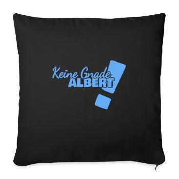 Lustig Albert - Sofakissenbezug 45 x 45 cm - Schwarz - Vorne