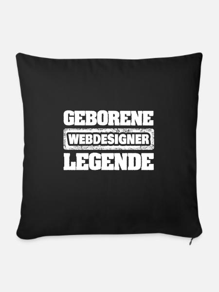 Webdesigner als Beruf - Sofakissenbezug 45 x 45 cm - Schwarz