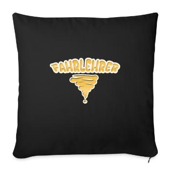 Gift for Driving Instructor - Sofa pillowcase 17,3'' x 17,3'' (45 x 45 cm) - black - Front