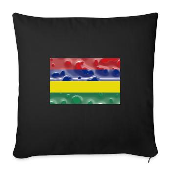 Mauritius - Sofa pillowcase 17,3'' x 17,3'' (45 x 45 cm) - black - Front