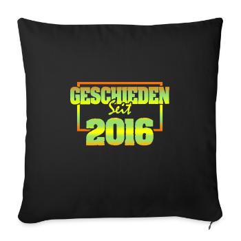 Husband 2016 - Sofa pillowcase 17,3'' x 17,3'' (45 x 45 cm) - black - Front