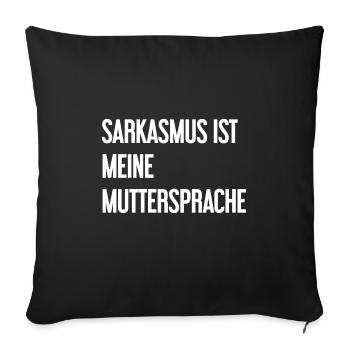 Sarkasmus-Profi - Sofakissenbezug 45 x 45 cm - Schwarz - Vorne