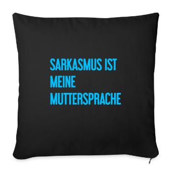 Sarkasmus-Profi - Sofakissenbezug 45 x 45 cm - Schwarz - Vorne