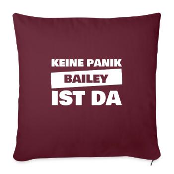 Vorname Bailey - Sofakissenbezug 45 x 45 cm - Burgunderrot - Vorne