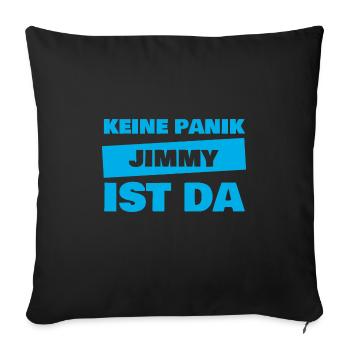 Pied-de-biche - Housse de coussin décorative 45 x 45 cm - noir - Devant