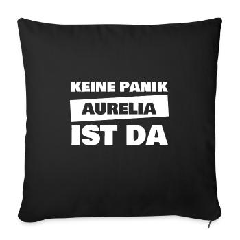 Gift for Aurelia - Sofa pillowcase 17,3'' x 17,3'' (45 x 45 cm) - black - Front