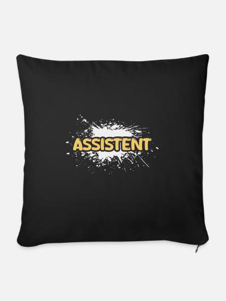 Assistent - Sofakissenbezug 45 x 45 cm - Schwarz