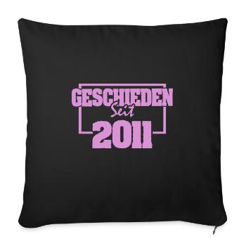 Divorced 2011 - Sofa pillowcase 17,3'' x 17,3'' (45 x 45 cm) - black - Front