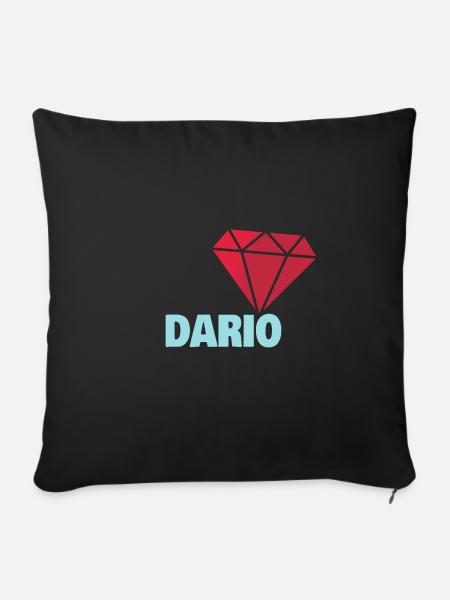 Edel Dario - Sofakissenbezug 45 x 45 cm - Schwarz