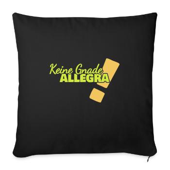 Geschenk für Allegra - Sofakissenbezug 45 x 45 cm - Schwarz - Vorne