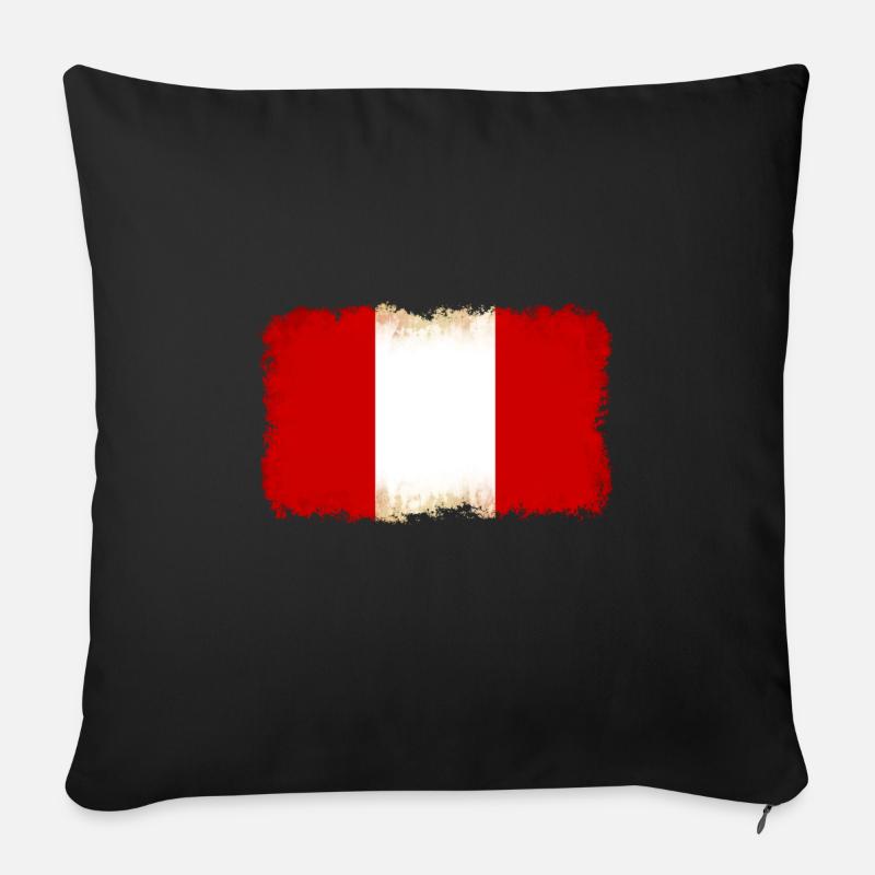 Peru - Sofakissenbezug 45 x 45 cm - Schwarz