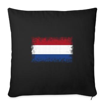 Pays-Bas en tant que Pays-Bas - Housse de coussin décorative 45 x 45 cm - noir - Devant