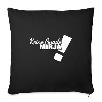 Funny Mirja - Sofa pillowcase 17,3'' x 17,3'' (45 x 45 cm) - black - Front