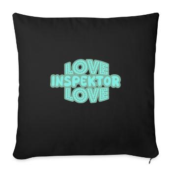Judgement Inspector - Sofa pillowcase 17,3'' x 17,3'' (45 x 45 cm) - black - Front