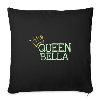 Bella - Housse de coussin décorative 45 x 45 cm - noir - Devant