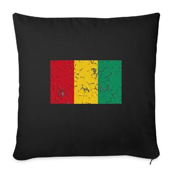 Guinea - Sofa pillowcase 17,3'' x 17,3'' (45 x 45 cm) - black - Front
