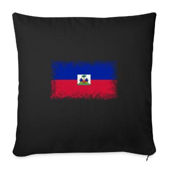 Haiti - Sofa pillowcase 17,3'' x 17,3'' (45 x 45 cm) - black - Front