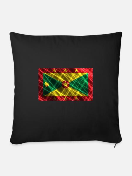 Grenada - Sofakissenbezug 45 x 45 cm - Schwarz