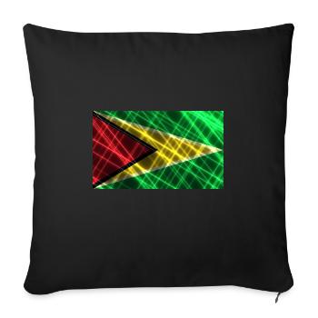 Cadeau pour la Guyane - Housse de coussin décorative 45 x 45 cm - noir - Devant