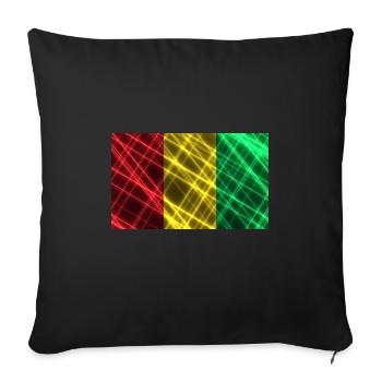 Style Guinea - Sofa pillowcase 17,3'' x 17,3'' (45 x 45 cm) - black - Front