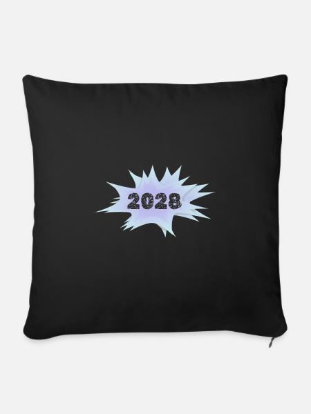 2028 2028 - Sofakissenbezug 45 x 45 cm - Schwarz