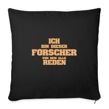 Forscher als Beruf - Sofakissenbezug 45 x 45 cm - Schwarz - Vorne