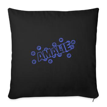 Chère Amalie, - Housse de coussin décorative 45 x 45 cm - noir - Devant