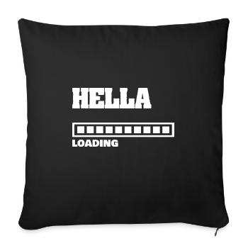 Hella as a baby - Sofa pillowcase 17,3'' x 17,3'' (45 x 45 cm) - black - Front