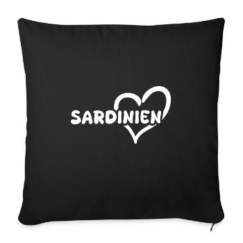 Sardaigne - Housse de coussin décorative 45 x 45 cm - noir - Devant