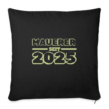 Maurer 2025 - Sofa pillowcase 17,3'' x 17,3'' (45 x 45 cm) - black - Front
