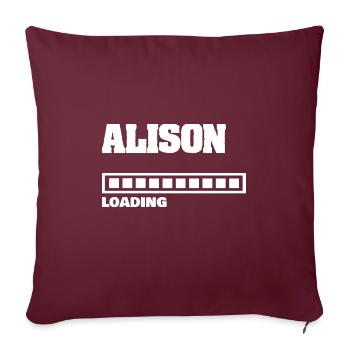 Baby Alison - Sofa pillowcase 17,3'' x 17,3'' (45 x 45 cm) - burgundy - Front