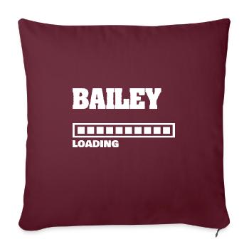 Baby Bailey - Sofakissenbezug 45 x 45 cm - Burgunderrot - Vorne