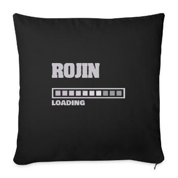 Rojin as a baby - Sofa pillowcase 17,3'' x 17,3'' (45 x 45 cm) - black - Front