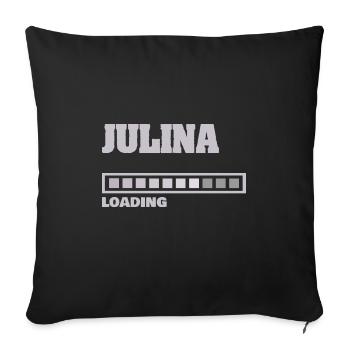 Baby Julina - Sofa pillowcase 17,3'' x 17,3'' (45 x 45 cm) - black - Front