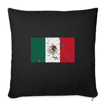 Geschenk für Mexiko - Sofakissenbezug 45 x 45 cm - Schwarz - Vorne
