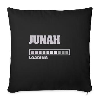 Baby Junah - Sofa pillowcase 17,3'' x 17,3'' (45 x 45 cm) - black - Front