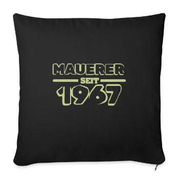 Maurer 1967 - Housse de coussin décorative 45 x 45 cm - noir - Devant
