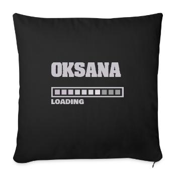 Oksana - Sofa pillowcase 17,3'' x 17,3'' (45 x 45 cm) - black - Front