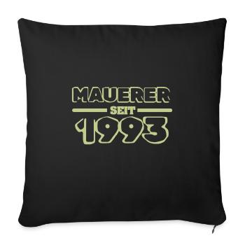 Maurer 1993 - Housse de coussin décorative 45 x 45 cm - noir - Devant