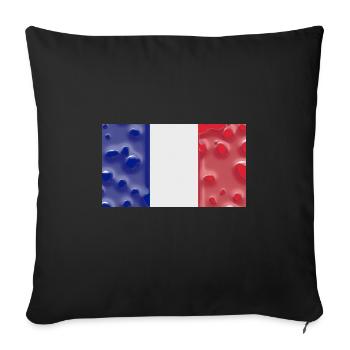 New Caledonia as New Caledonia - Sofa pillowcase 17,3'' x 17,3'' (45 x 45 cm) - black - Front