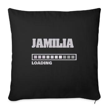Baby Jamilia - Sofa pillowcase 17,3'' x 17,3'' (45 x 45 cm) - black - Front