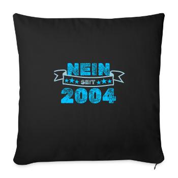 Never 2004 - Sofa pillowcase 17,3'' x 17,3'' (45 x 45 cm) - black - Front