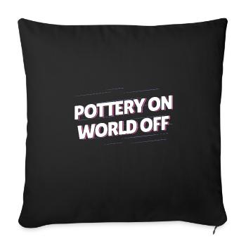 Potter Pottery - Sofa pillowcase 17,3'' x 17,3'' (45 x 45 cm) - black - Front
