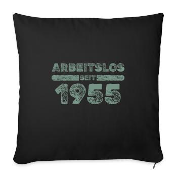 seit 1955 - Sofakissenbezug 45 x 45 cm - Schwarz - Vorne