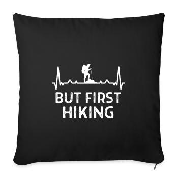 Klettern Kletterer Hiking Sprüche Geschenk - Sofakissenbezug 45 x 45 cm - Schwarz - Vorne