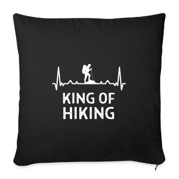 Klettern Kletterer Hiking Sprüche Geschenk - Sofakissenbezug 45 x 45 cm - Schwarz - Vorne