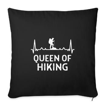 Klettern Kletterer Hiking Sprüche Geschenk - Sofakissenbezug 45 x 45 cm - Schwarz - Vorne