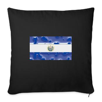 El Salvador - Sofa pillowcase 17,3'' x 17,3'' (45 x 45 cm) - black - Front