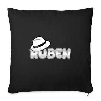 Chapeau Ruben - Housse de coussin décorative 45 x 45 cm - noir - Devant