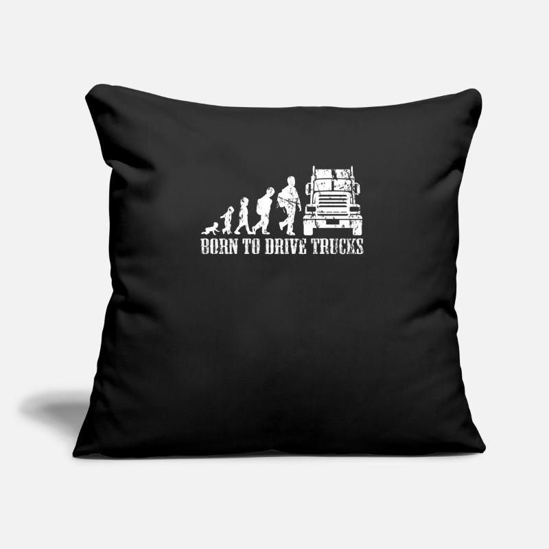 Trucker Evolution Kind Baby LKW Geschenk Sofakissenbezug 45 x 45 cm